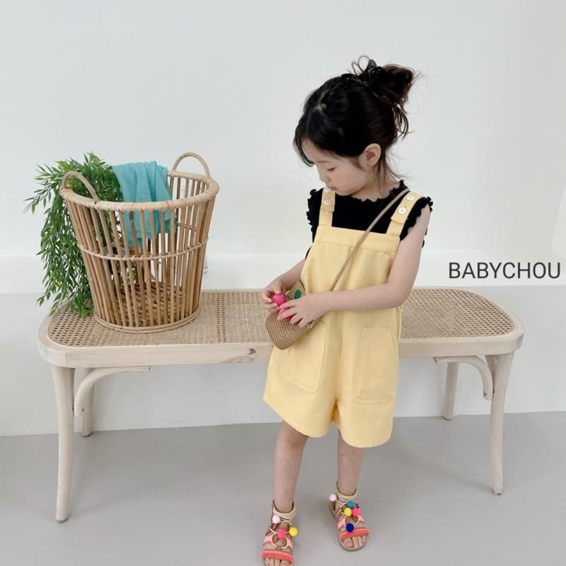 BABYCHOU - Korean Children Fashion - #Kfashion4kids - Button Dungarees - 8