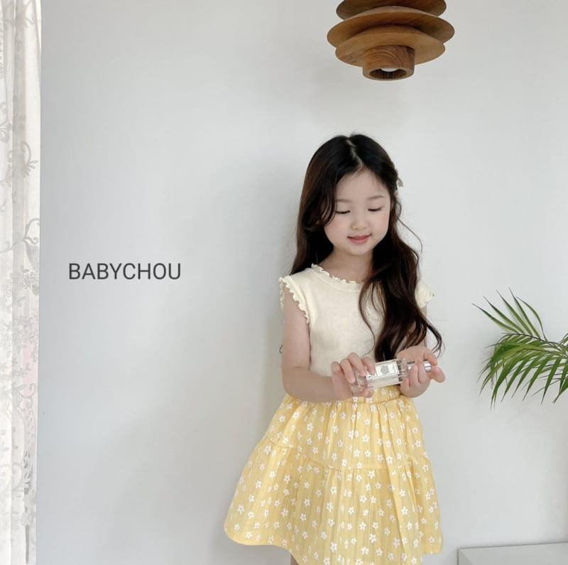 BABYCHOU - Korean Children Fashion - #Kfashion4kids - Rolling Sleeveless - 12