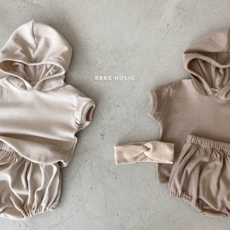 BEBE HOLIC - Korean Children Fashion - #Kfashion4kids - Mild Hoody Bottom Set - 2