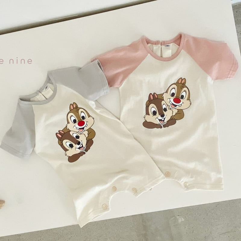 BEBE NINE - Korean Children Fashion - #Kfashion4kids - Squirrel Raglan Bodysuit - 4