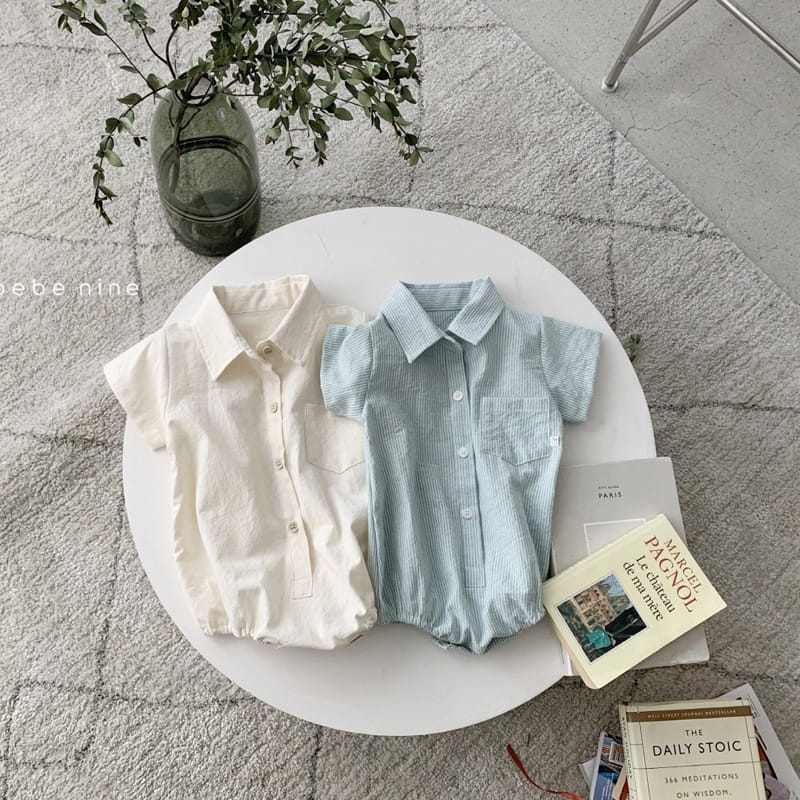 BEBE NINE - Korean Children Fashion - #Kfashion4kids - Summer Collar Bodysuit