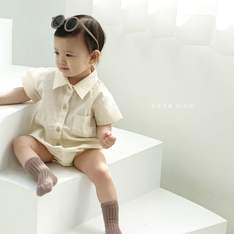 BEBE NINE - Korean Children Fashion - #Kfashion4kids - Summer Collar Bodysuit - 3