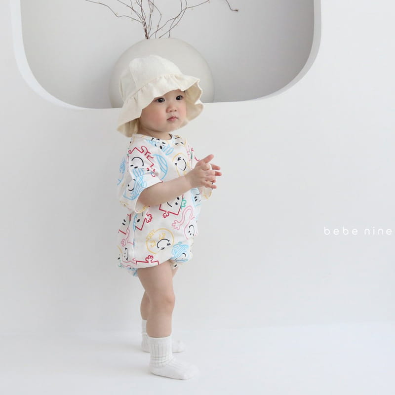 BEBE NINE - Korean Children Fashion - #Kfashion4kids - Puzzle Smile Bodysuit