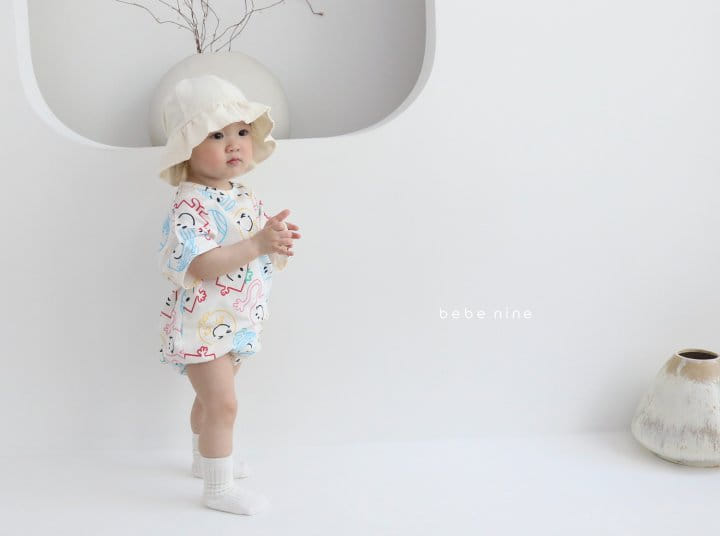 BEBE NINE - Korean Children Fashion - #Kfashion4kids - Puzzle Smile Bodysuit - 11