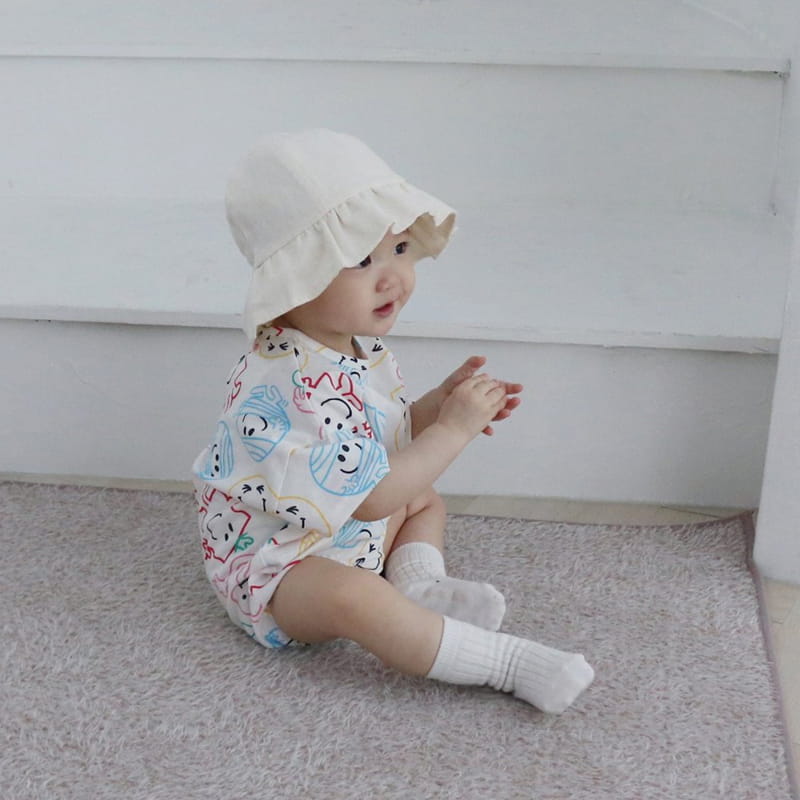 BEBE NINE - Korean Children Fashion - #Kfashion4kids - Puzzle Smile Bodysuit - 3