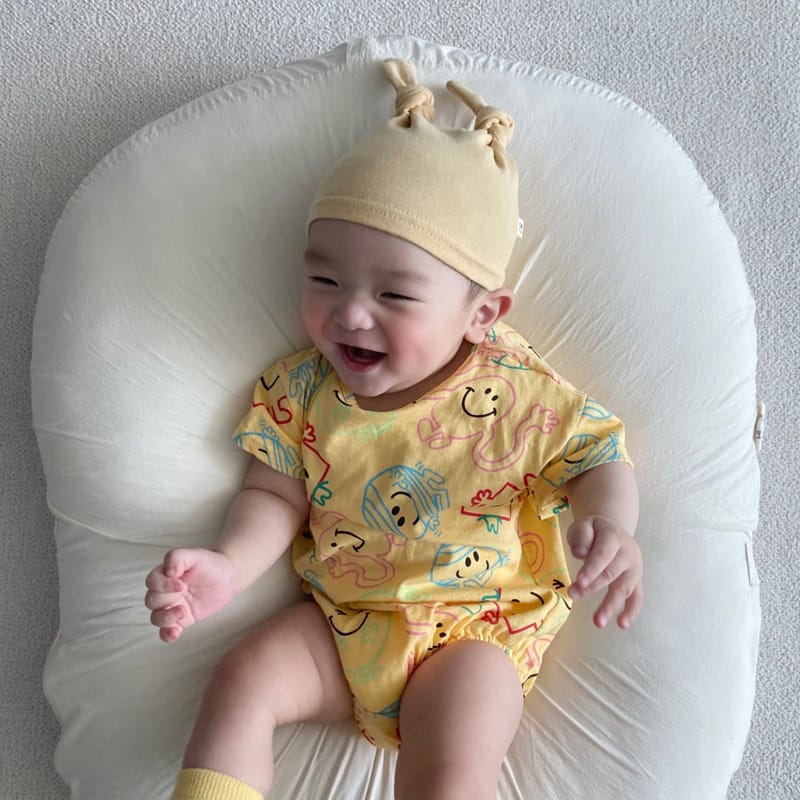 BEBE NINE - Korean Children Fashion - #Kfashion4kids - Puzzle Smile Bodysuit - 6