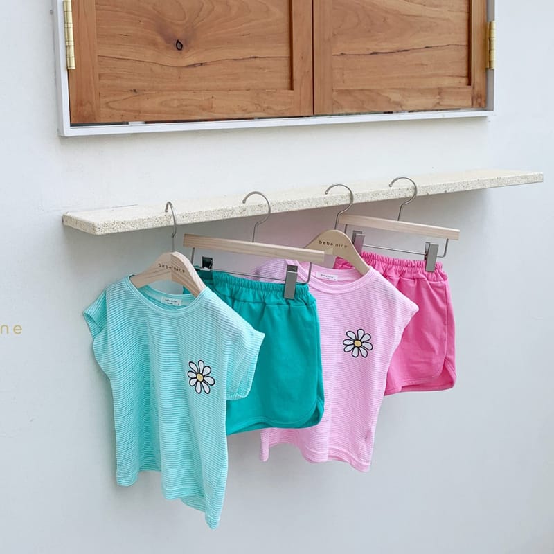 BEBE NINE - Korean Children Fashion - #Kfashion4kids - Daisy Top Bottom set - 4