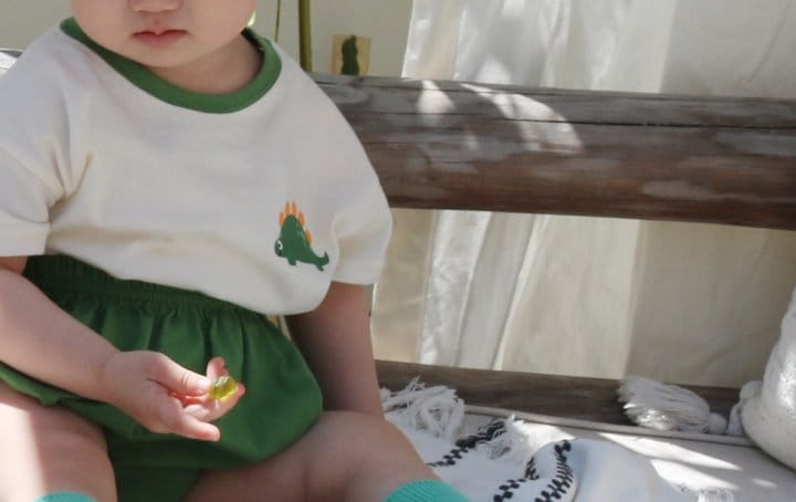 BEBE NINE - Korean Children Fashion - #Kfashion4kids - Dinosaur Top Bottom Set - 12