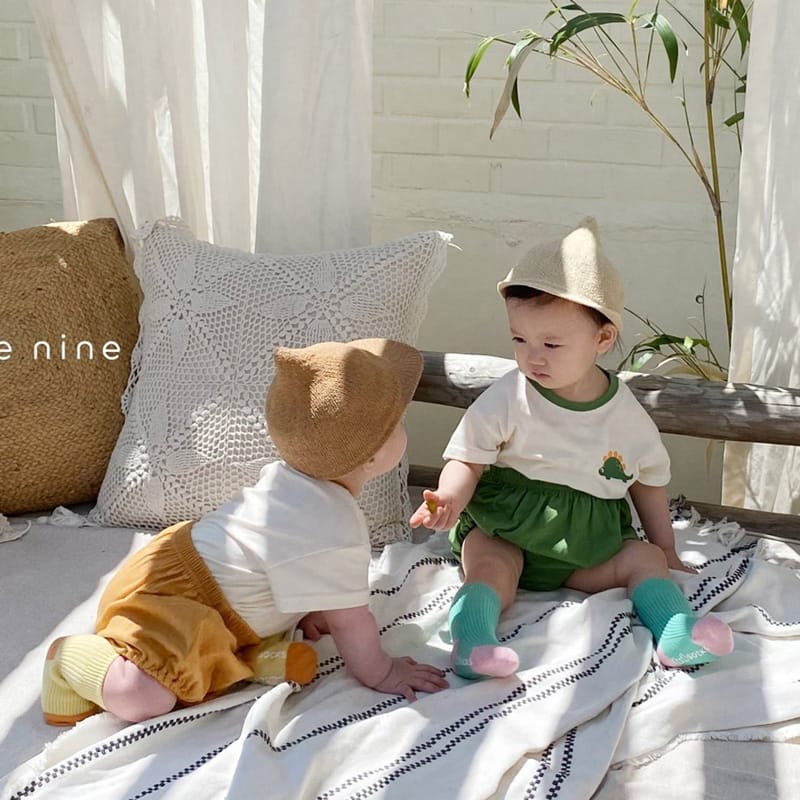 BEBE NINE - Korean Children Fashion - #Kfashion4kids - Dinosaur Top Bottom Set - 2