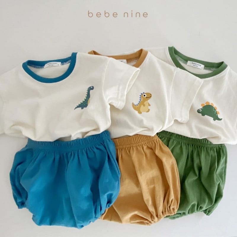 BEBE NINE - Korean Children Fashion - #Kfashion4kids - Dinosaur Top Bottom Set - 4