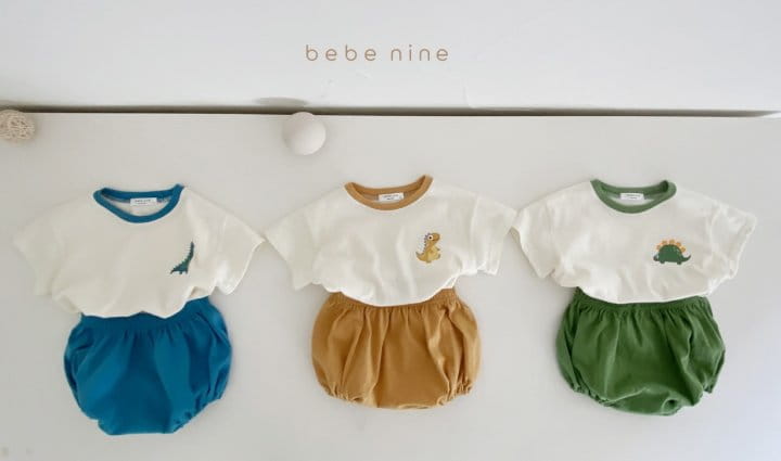 BEBE NINE - Korean Children Fashion - #Kfashion4kids - Dinosaur Top Bottom Set - 7