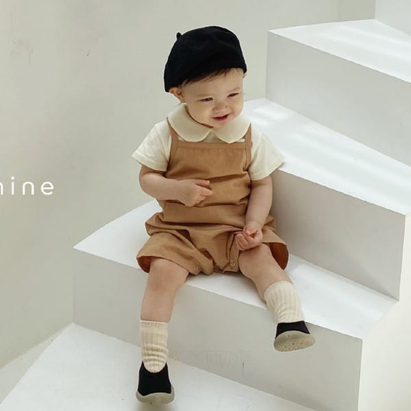 BEBE NINE - Korean Children Fashion - #Kfashion4kids - Day Dungarees Bodysuit