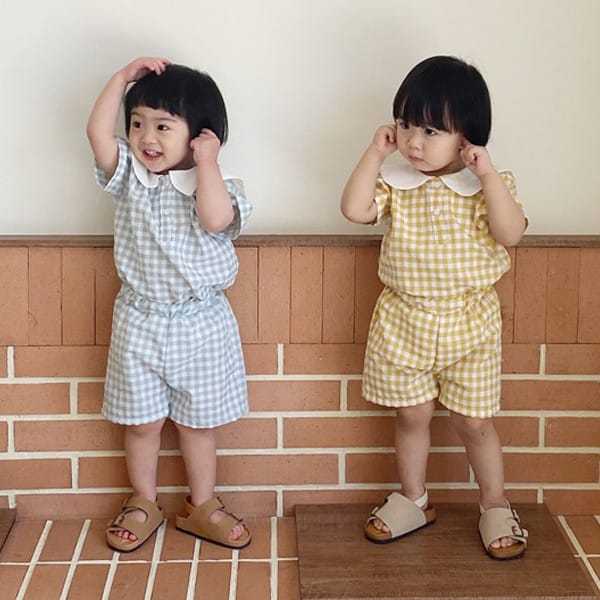 BEBE NINE - Korean Children Fashion - #Kfashion4kids - Little Kids Sailor Top Bottom Set