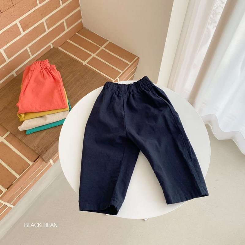 BLACK BEAN - Korean Children Fashion - #Kfashion4kids - Linen Capri Pants - 5