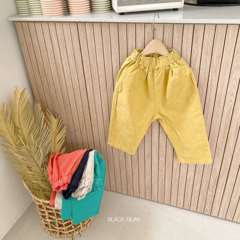 BLACK BEAN - Korean Children Fashion - #Kfashion4kids - Linen Capri Pants - 6