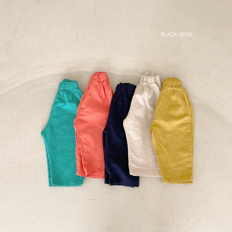 BLACK BEAN - Korean Children Fashion - #Kfashion4kids - Linen Capri Pants - 8