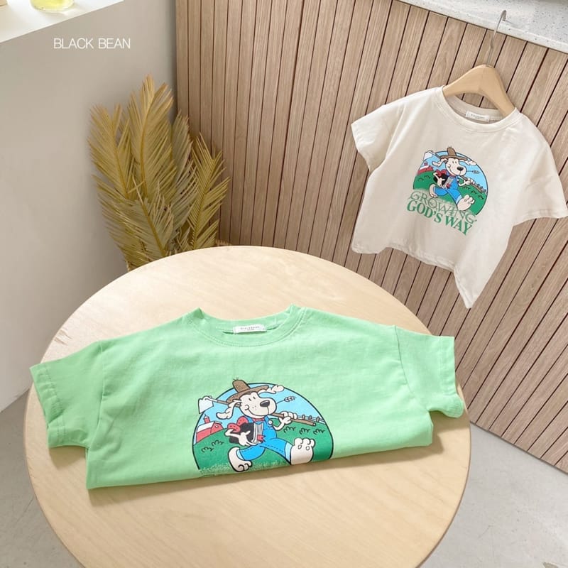 BLACK BEAN - Korean Children Fashion - #Kfashion4kids - Farmer Tee - 10