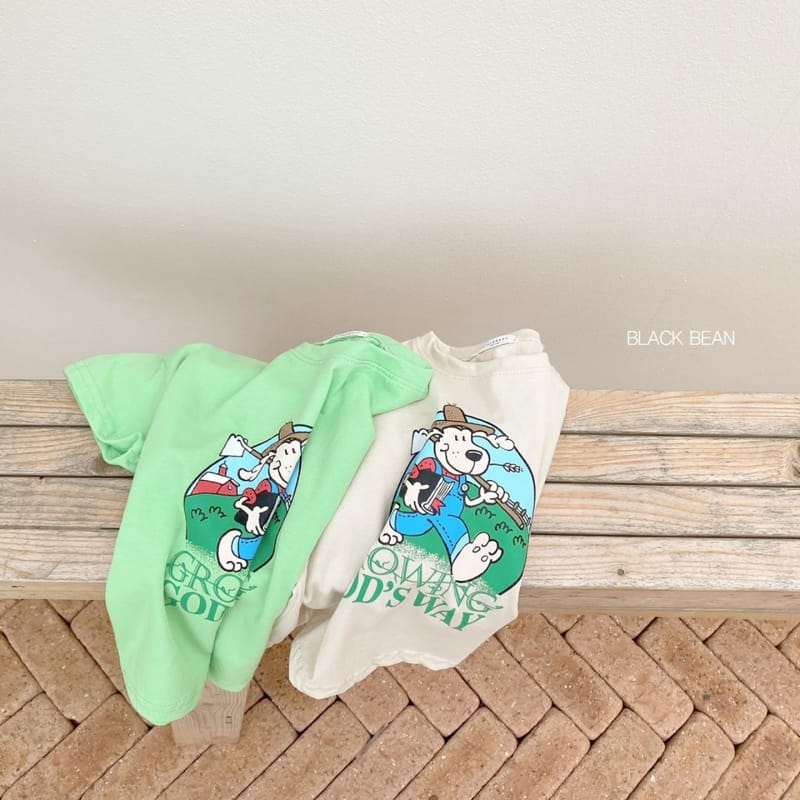 BLACK BEAN - Korean Children Fashion - #Kfashion4kids - Farmer Tee - 4