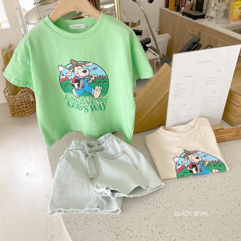 BLACK BEAN - Korean Children Fashion - #Kfashion4kids - Farmer Tee - 6