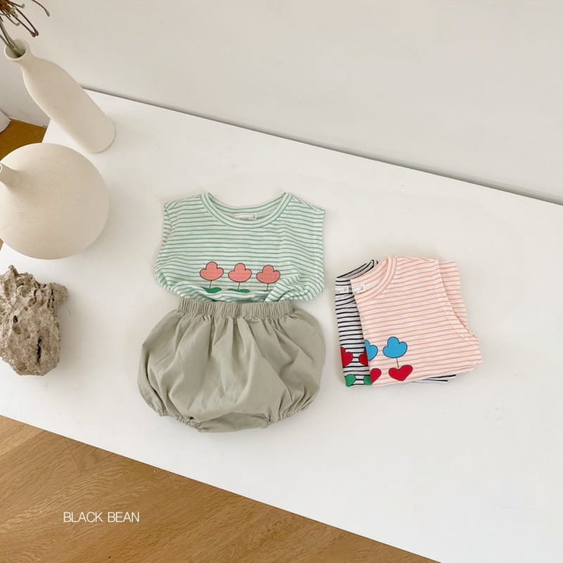 BLACK BEAN - Korean Children Fashion - #Kfashion4kids - Uni Bebe Top Bottom Set - 9