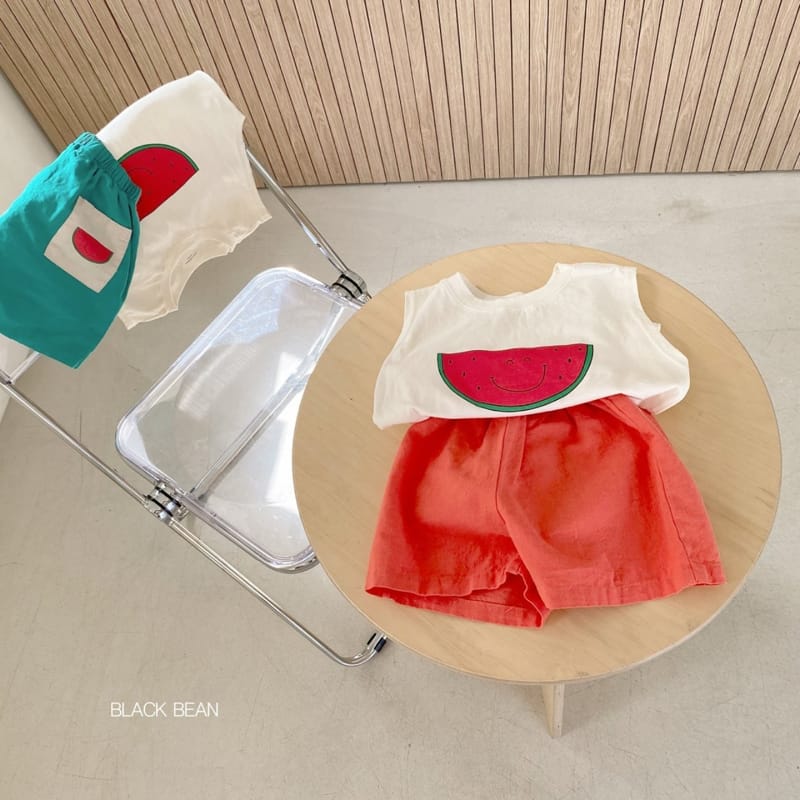 BLACK BEAN - Korean Children Fashion - #Kfashion4kids - Watermelon Top Bottom Set - 10