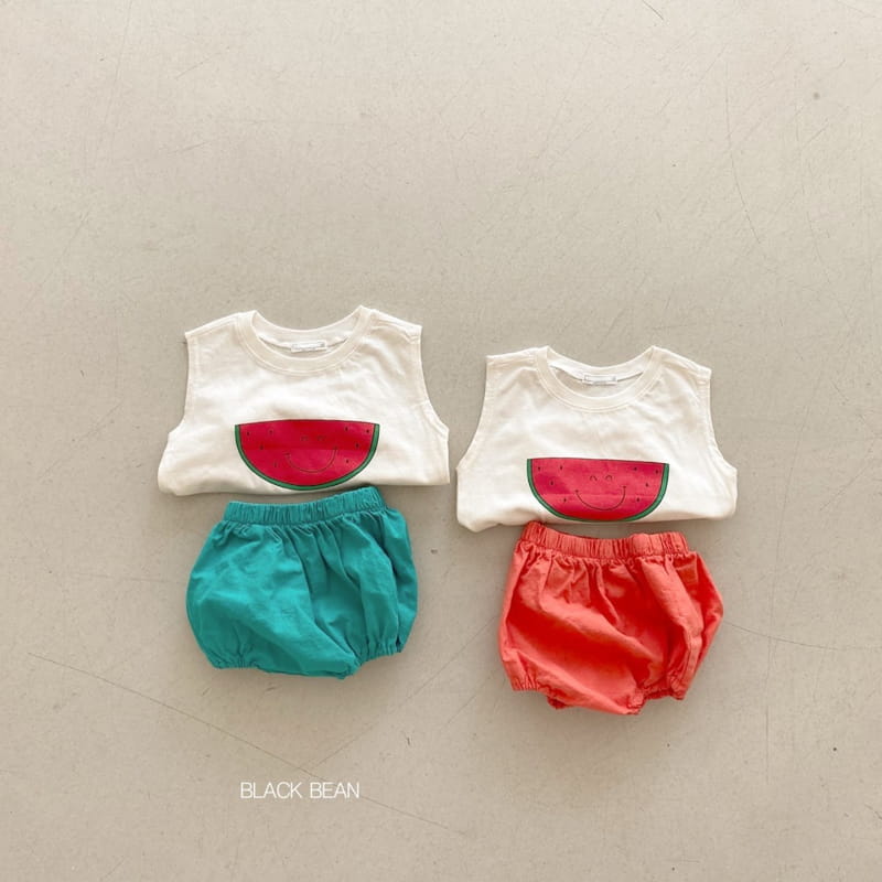 BLACK BEAN - Korean Children Fashion - #Kfashion4kids - Watermelon Bebe Top Bottom Set - 10