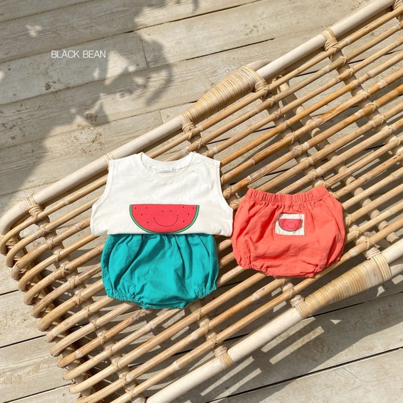 BLACK BEAN - Korean Children Fashion - #Kfashion4kids - Watermelon Bebe Top Bottom Set - 2