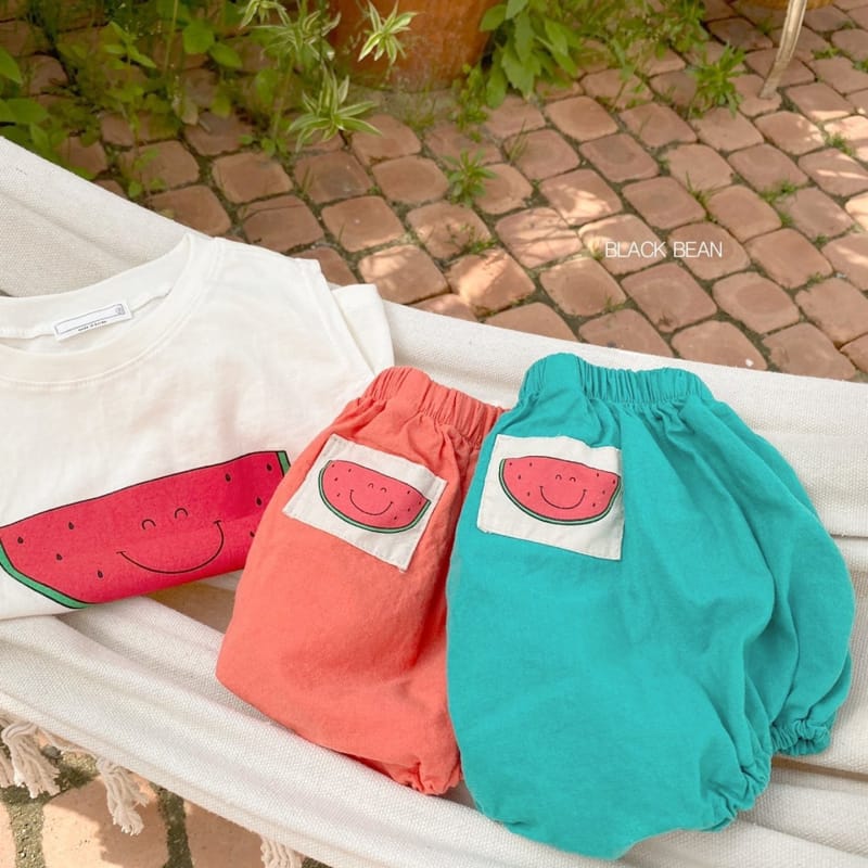 BLACK BEAN - Korean Children Fashion - #Kfashion4kids - Watermelon Bebe Top Bottom Set - 8