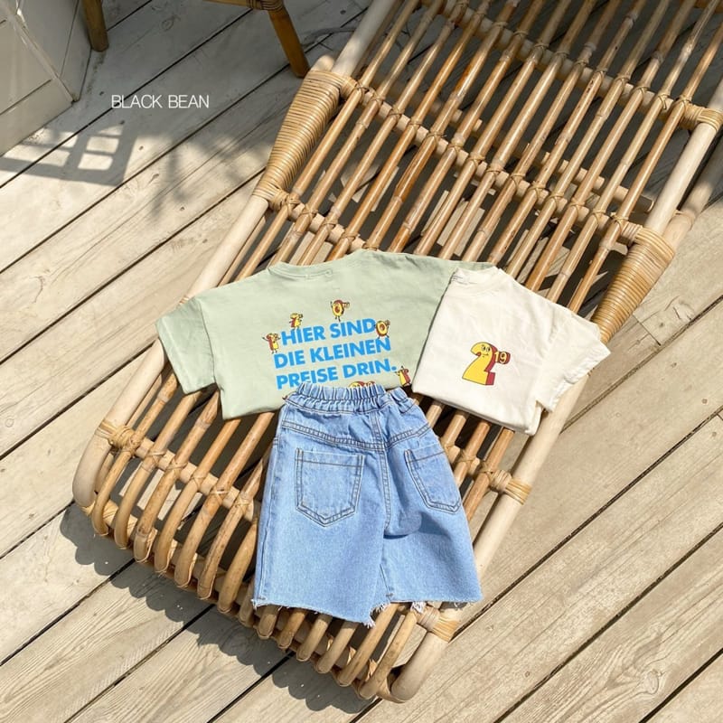 BLACK BEAN - Korean Children Fashion - #Kfashion4kids - Number Tee - 10