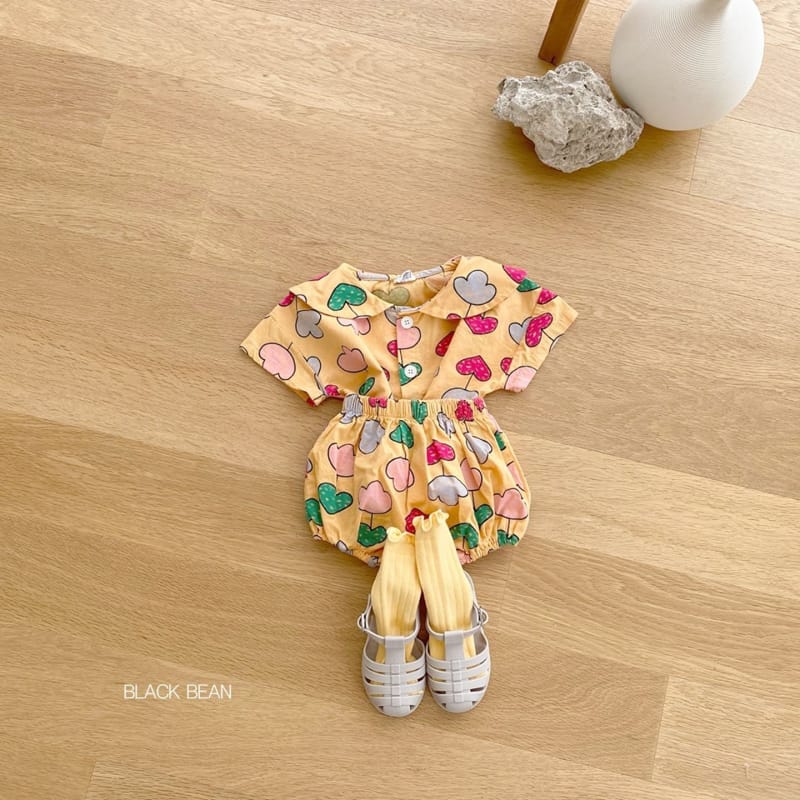 BLACK BEAN - Korean Children Fashion - #Kfashion4kids - Bcloud Flower Bebe Top Bottom Set - 10