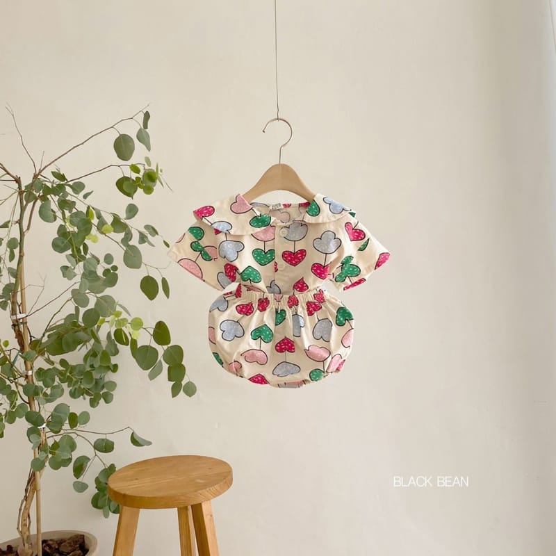 BLACK BEAN - Korean Children Fashion - #Kfashion4kids - Bcloud Flower Bebe Top Bottom Set - 5