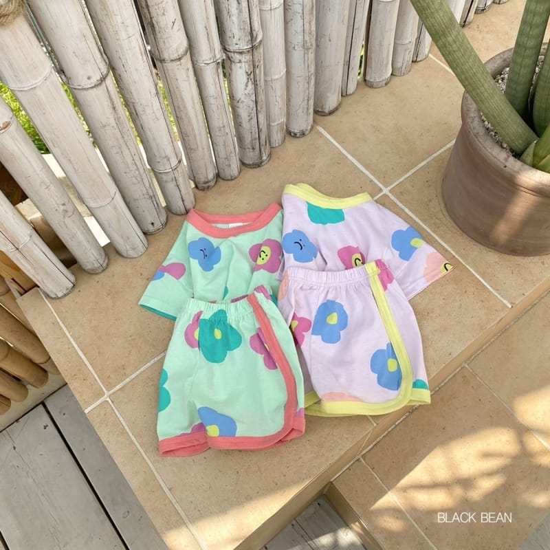 BLACK BEAN - Korean Children Fashion - #Kfashion4kids - Candy Top Bottom Set - 3