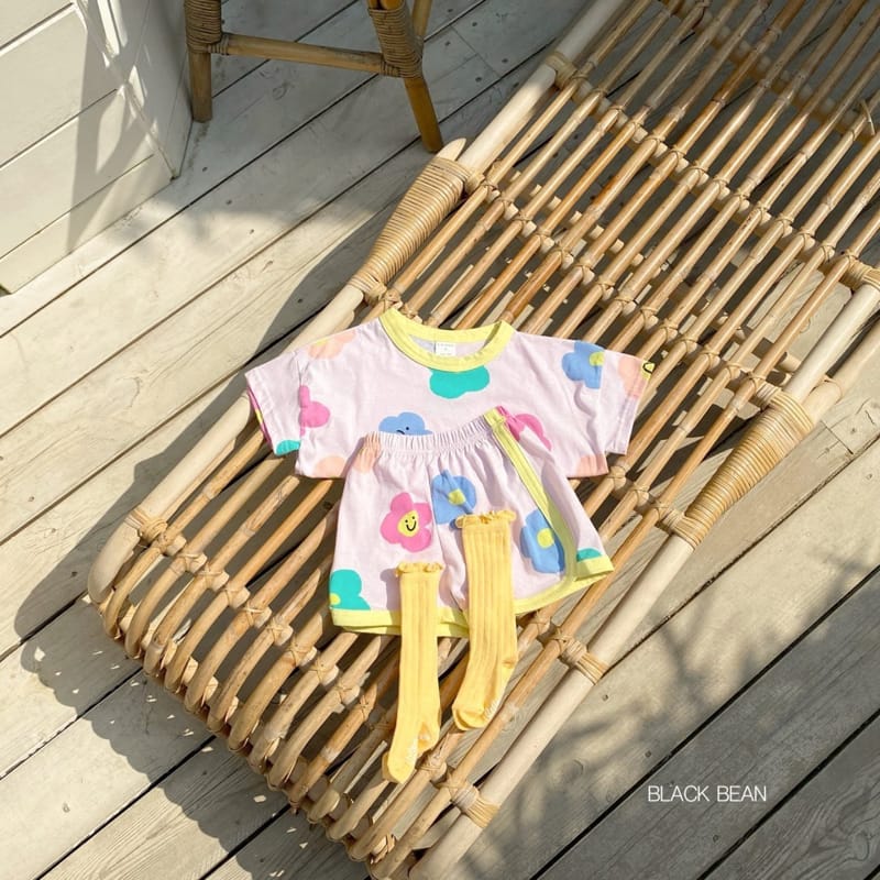 BLACK BEAN - Korean Children Fashion - #Kfashion4kids - Candy Top Bottom Set - 4