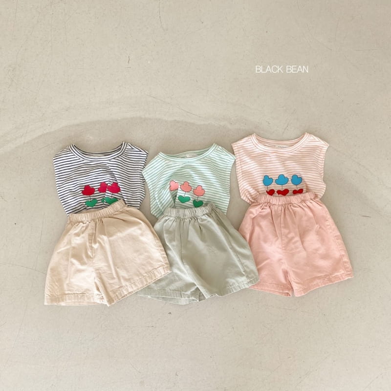 BLACK BEAN - Korean Children Fashion - #Kfashion4kids - Uni Top Bottom Set
