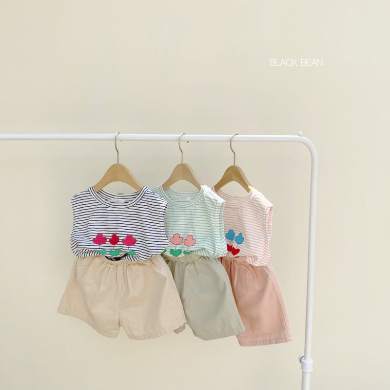 BLACK BEAN - Korean Children Fashion - #Kfashion4kids - Uni Top Bottom Set - 10