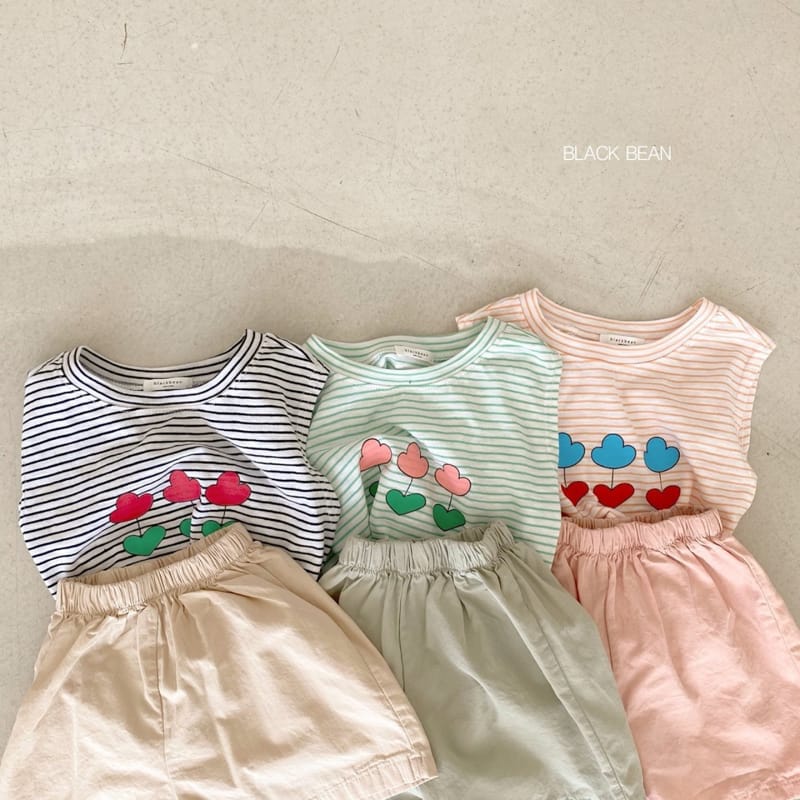 BLACK BEAN - Korean Children Fashion - #Kfashion4kids - Uni Top Bottom Set - 11