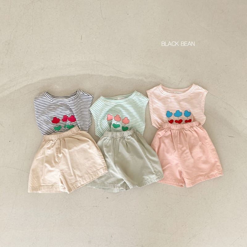 BLACK BEAN - Korean Children Fashion - #Kfashion4kids - Uni Top Bottom Set - 2