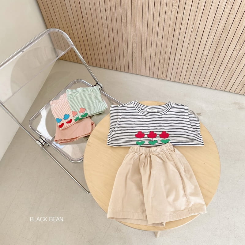 BLACK BEAN - Korean Children Fashion - #Kfashion4kids - Uni Top Bottom Set - 4