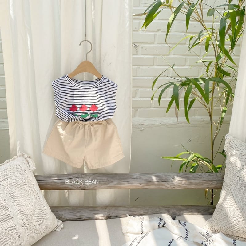 BLACK BEAN - Korean Children Fashion - #Kfashion4kids - Uni Top Bottom Set - 5