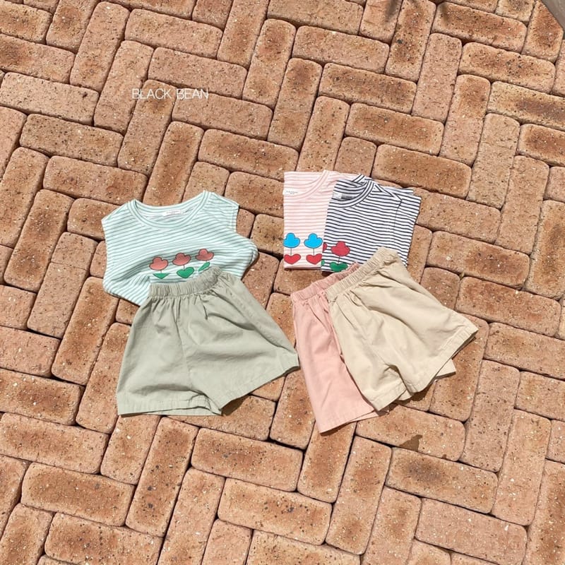 BLACK BEAN - Korean Children Fashion - #Kfashion4kids - Uni Top Bottom Set - 8