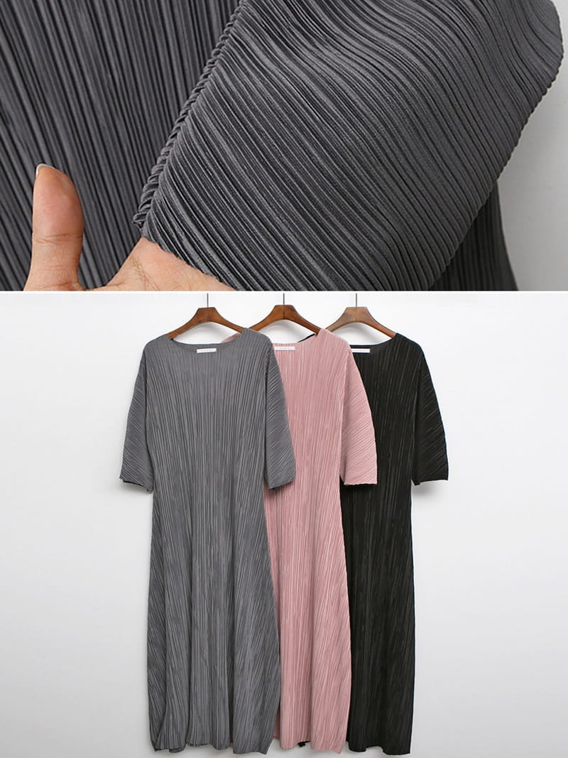 BLACKBANANA - Korean Children Fashion - #Kfashion4kids - Maxi Wrinkle One-piece