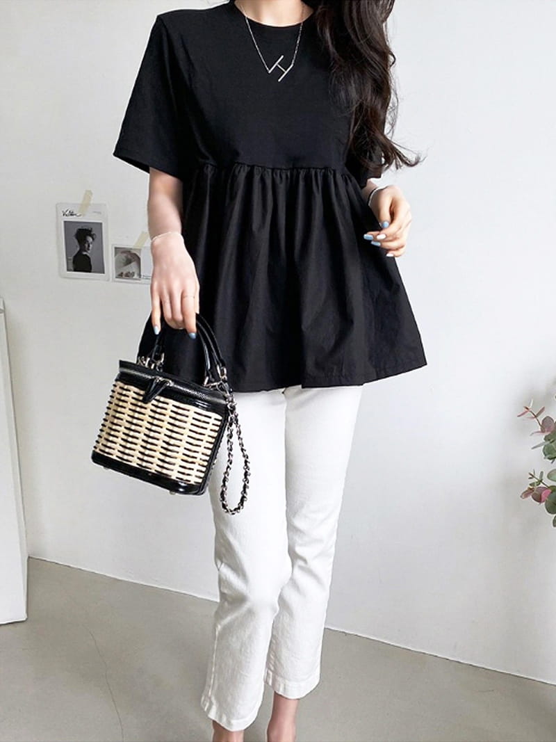 BLACKBANANA - Korean Children Fashion - #Kfashion4kids - Short Sleeves Bagelty - 4