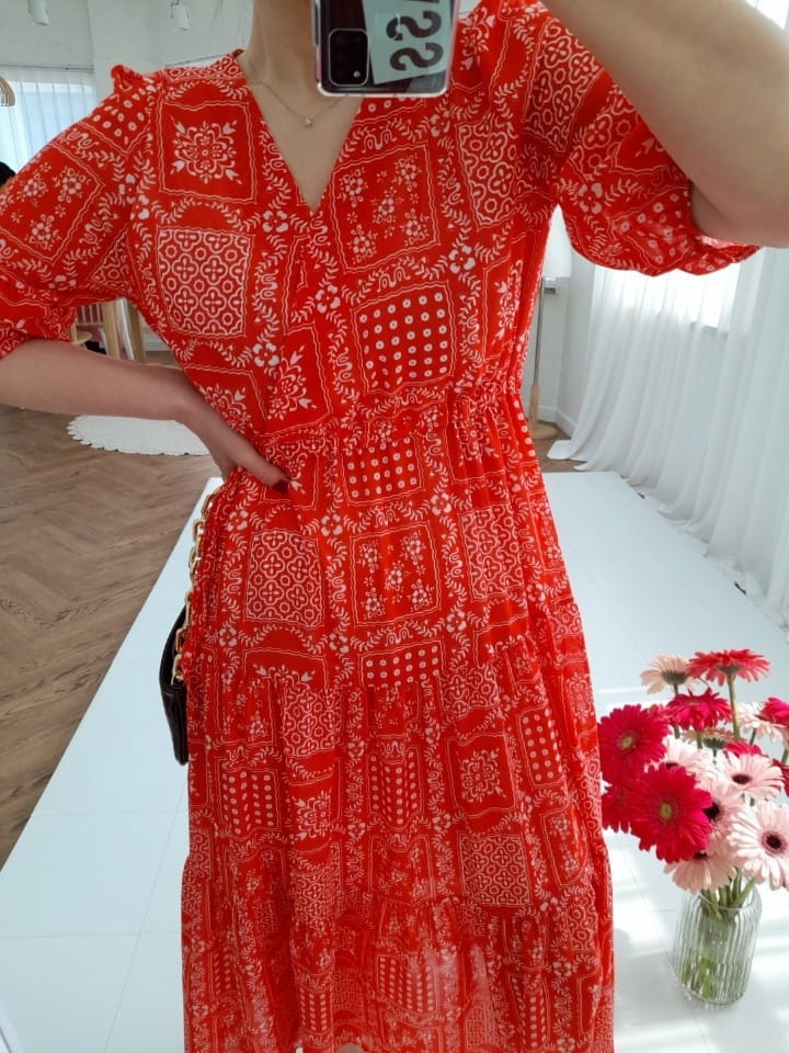 BLEND - Korean Children Fashion - #Kfashion4kids - Paisley Chiffon One-Piece - 3