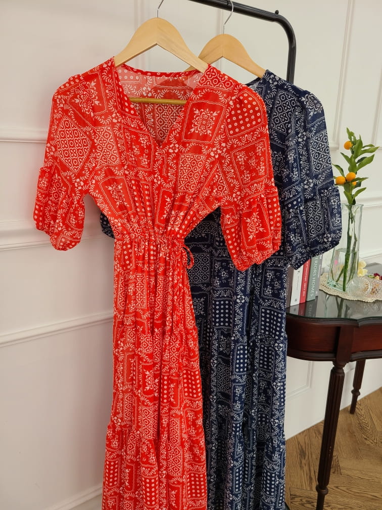 BLEND - Korean Children Fashion - #Kfashion4kids - Paisley Chiffon One-Piece - 5