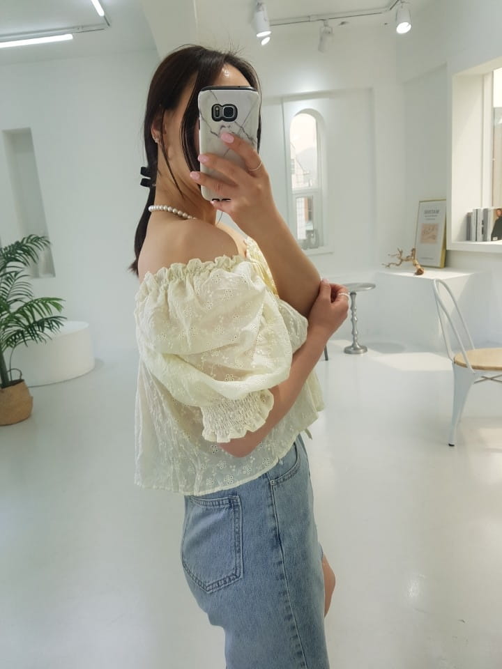 BLEND - Korean Children Fashion - #Kfashion4kids - Punching Embroidery Blanc - 3
