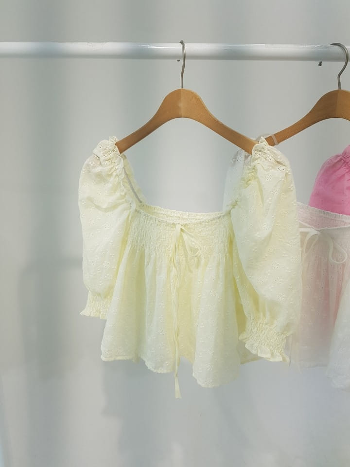 BLEND - Korean Children Fashion - #Kfashion4kids - Punching Embroidery Blanc - 4