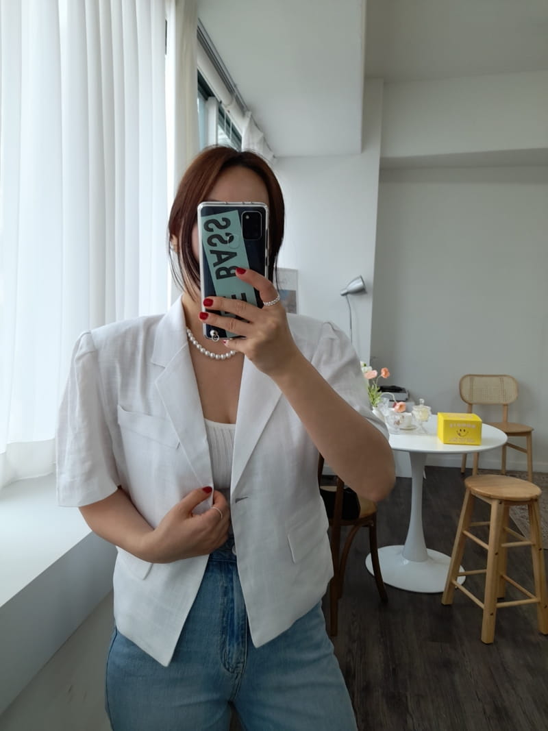 BLEND - Korean Children Fashion - #Kfashion4kids - Puff Linen Jacket - 3