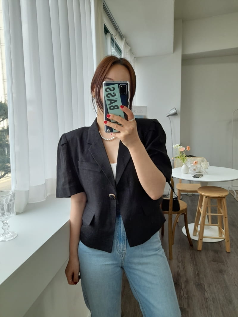 BLEND - Korean Children Fashion - #Kfashion4kids - Puff Linen Jacket - 4