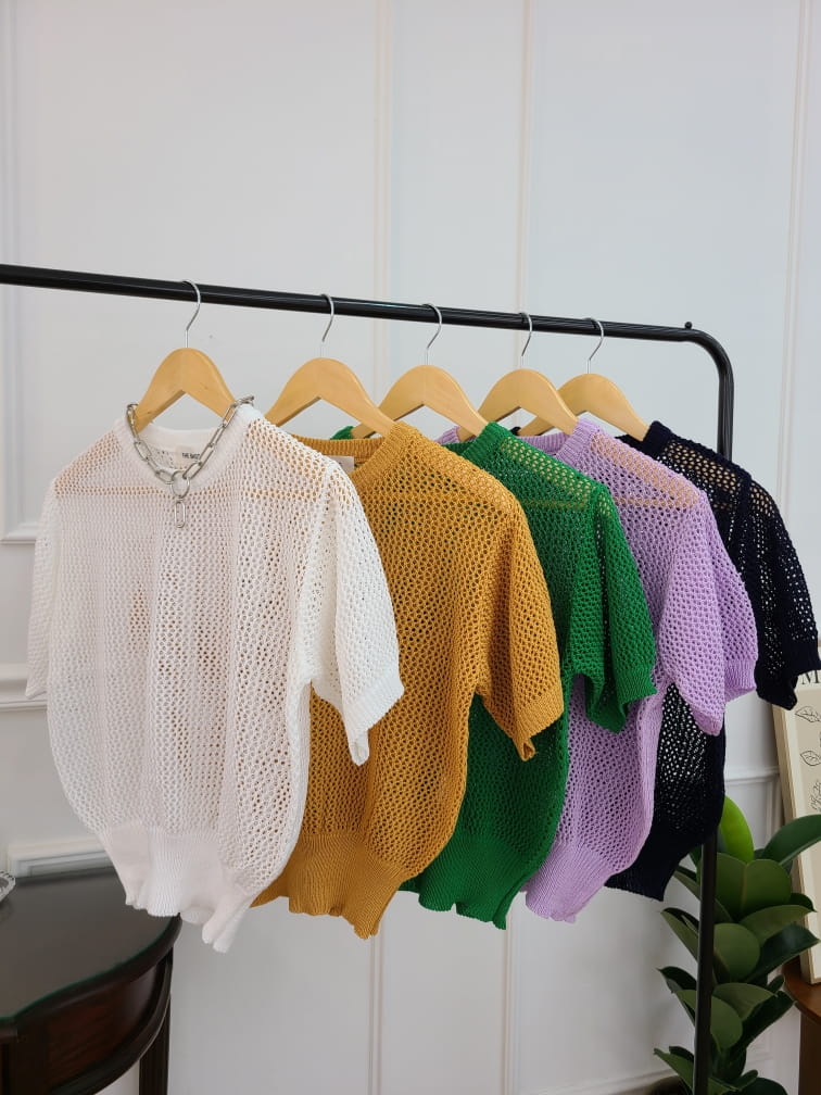 BLEND - Korean Children Fashion - #Kfashion4kids - Eyelet Knitwear - 5