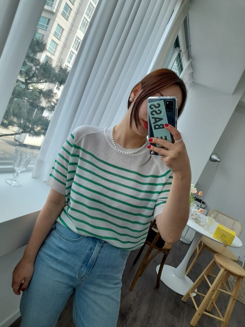 BLEND - Korean Children Fashion - #Kfashion4kids - Saint Stripes Knit Tee - 2